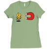 khaki chick magnet Ladies Fitted T-Shirt