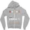 santa libra christmas ugly t shirts Zipper Hoodie