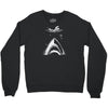 shark attack swimmer Crewneck Sweatshirt