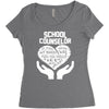 school counselor Women's Triblend Scoop T-shirt