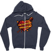 bloody love Zipper Hoodie