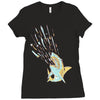 shark attack Ladies Fitted T-Shirt