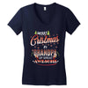 Merry Christmas To Grandpa Of Great Awesome Women's V-Neck T-Shirt