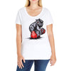 mma bulldog final Ladies Curvy T-Shirt