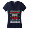 santa only comes once a year mimi is always here to cheer Women's V-Neck T-Shirt
