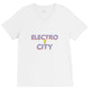 electro city V-Neck Tee