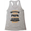 Super Cool Papa Of A Freaking Awesome Grandson Racerback Tank