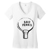 save ferrıs Women's V-Neck T-Shirt