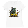 moving castle grayskull Ladies Fitted T-Shirt