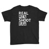 real men shoot raw funny photography Youth Tee
