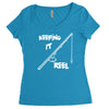 keeping it reel Women's Triblend Scoop T-shirt
