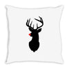 deer skull christmas Throw Pillow