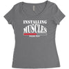 men's funny Women's Triblend Scoop T-shirt