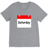 title of day of the week saturday day of the week V-Neck Tee