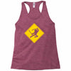 ninja crossing sign Racerback Tank
