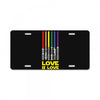 Lightsaber Rainbow License Plate