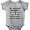 breakfast workout routine girls muscle top Baby Onesie
