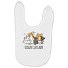 crazy cat lady Baby Bibs