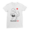 pregnant rex black color Ladies Fitted T-Shirt