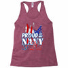 navy dad Racerback Tank