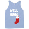 well hung endowed christmas stocking funny Tank Top