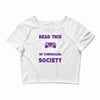 gamer pc controller game funny slogan Crop Top