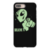 alien believe space sci fi ufo nerd iPhone 8 Plus Case