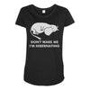 retro hippohibernating Maternity Scoop Neck T-shirt