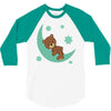 brown sleep 3/4 Sleeve Shirt