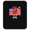 bacon american flag dab Mousepad