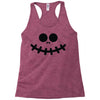 pumpkin funny face Racerback Tank