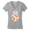 calavera droid Women's V-Neck T-Shirt