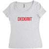 DEDEMIT Women's Triblend Scoop T-shirt