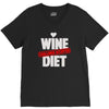 wine diet challenge accepted V-Neck Tee