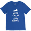 keep calm and love lions V-Neck Tee