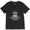 premium vintage 1972 classic perfectly aged limited edition V-Neck Tee