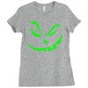 scary pumpkin halloween Ladies Fitted T-Shirt