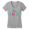 practice kindness Women's V-Neck T-Shirt