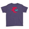 monster fish eats diver Youth Tee