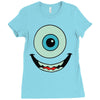 mike wazowski monstres Ladies Fitted T-Shirt