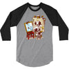 triple beagle portrait 3/4 Sleeve Shirt
