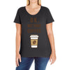 Ok But First Coffee Ladies Curvy T-Shirt