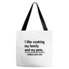 i like cooking Tote Bags
