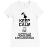 keep calm and be supercalifragilisticexpialidocious t shirt mary poppi Ladies Fitted T-Shirt