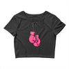 boxing gloves breast cancer Crop Top