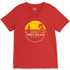 amity island jaws inspired movie shark printed V-Neck Tee