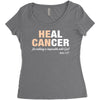 Heal Cancer Women's Triblend Scoop T-shirt