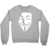v per vendetta face film horror cinema&amp;tv Crewneck Sweatshirt