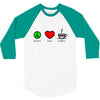 peace love coffee (2) 3/4 Sleeve Shirt