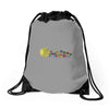 planetary chatter vectorized Drawstring Bags